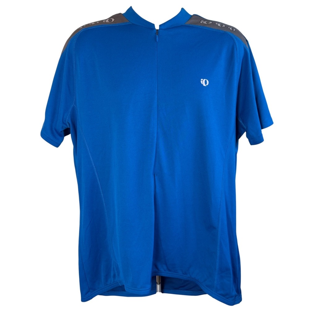 Pearl Izumi Mens Half Zip Cycling Jersey Sz 2XL Blue Short Sleeve Biking Pockets